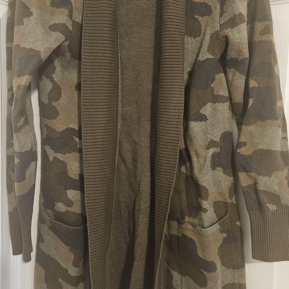 3 For $15 Isaac Mizrahi Camouflage Cardigan